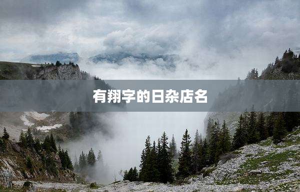 有翔字的日杂店名