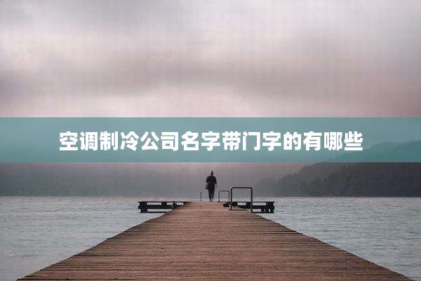空调制冷公司名字带门字的有哪些