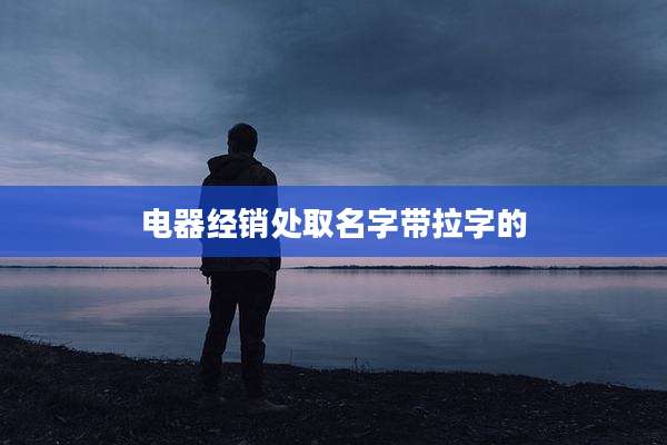 电器经销处取名字带拉字的