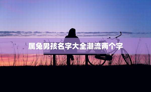 属兔男孩名字大全潮流两个字