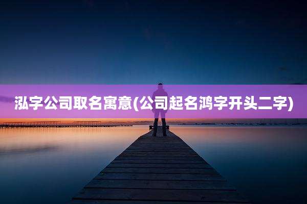 泓字公司取名寓意(公司起名鸿字开头二字)
