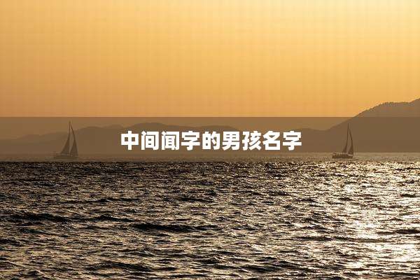 中间闻字的男孩名字