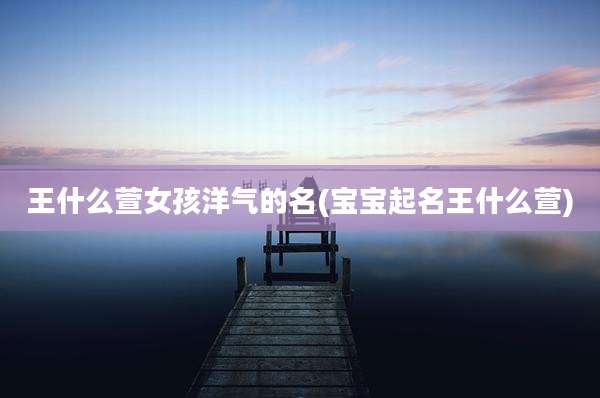 王什么萱女孩洋气的名(宝宝起名王什么萱)