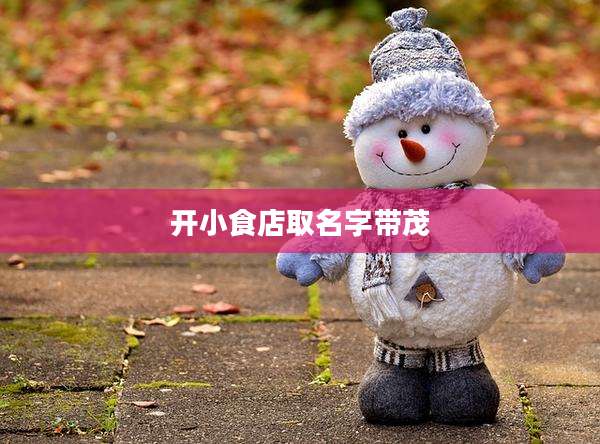 开小食店取名字带茂
