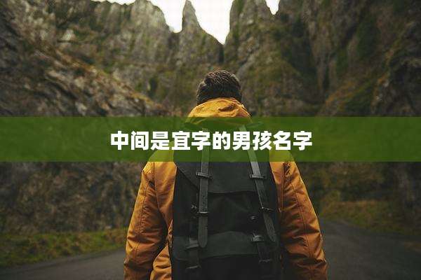 中间是宜字的男孩名字