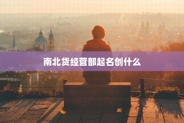 南北货经营部起名创什么
