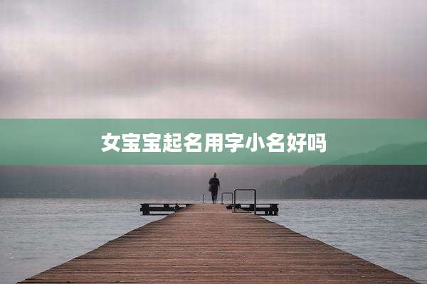 女宝宝起名用字小名好吗