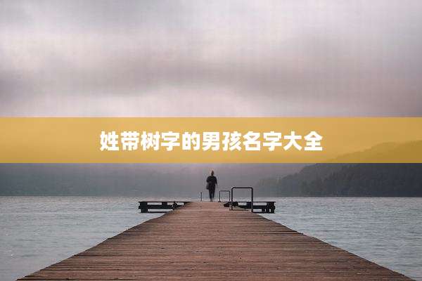 姓带树字的男孩名字大全