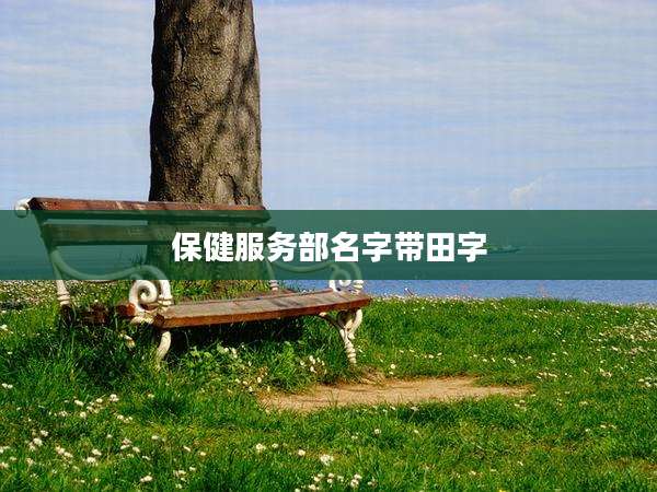 保健服务部名字带田字