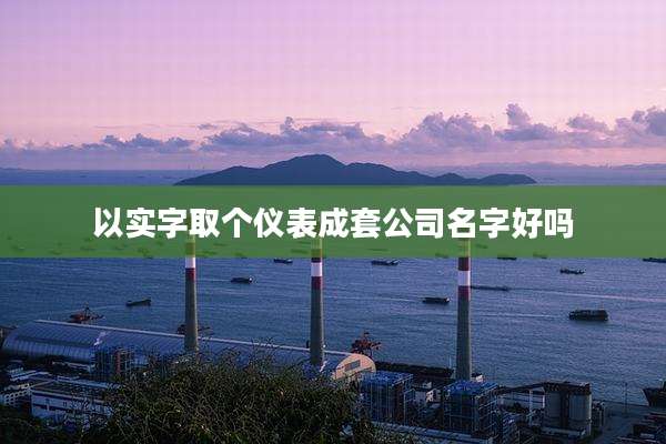 以实字取个仪表成套公司名字好吗