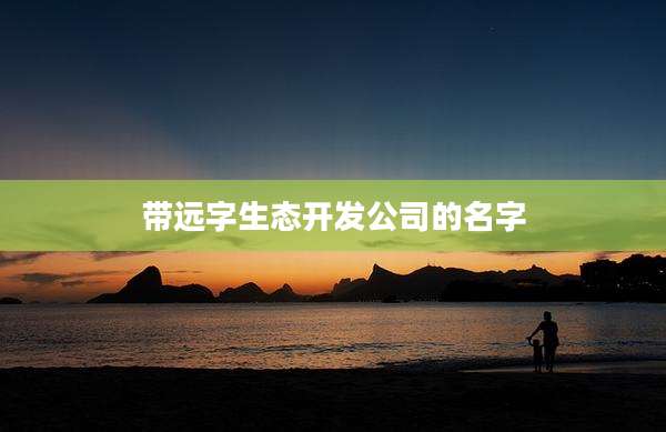 带远字生态开发公司的名字