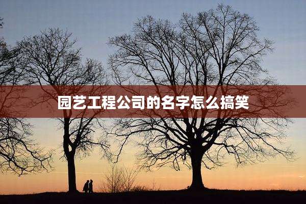 园艺工程公司的名字怎么搞笑