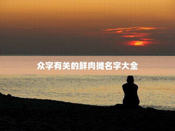 众字有关的鲜肉摊名字大全