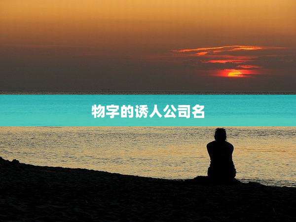 物字的诱人公司名