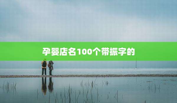 孕婴店名100个带振字的