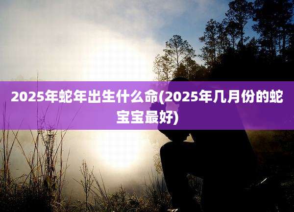 2025年蛇年出生什么命(2025年几月份的蛇宝宝最好)