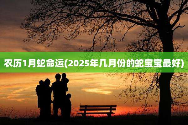 农历1月蛇命运(2025年几月份的蛇宝宝最好)