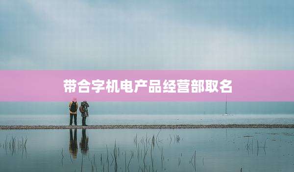 带合字机电产品经营部取名