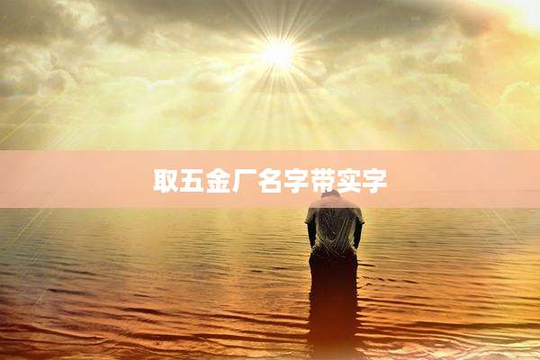 取五金厂名字带实字