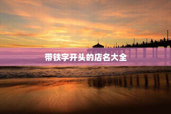 带铁字开头的店名大全