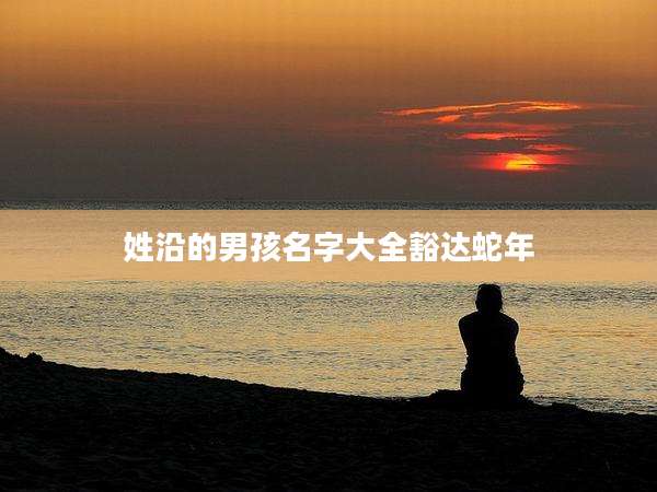 姓沿的男孩名字大全豁达蛇年