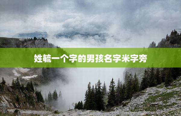 姓毓一个字的男孩名字米字旁