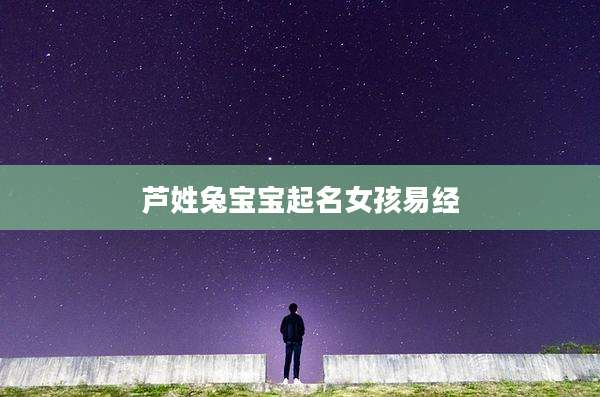 芦姓兔宝宝起名女孩易经