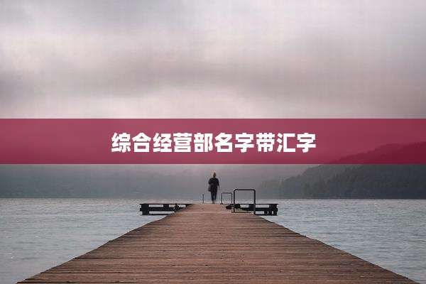 综合经营部名字带汇字