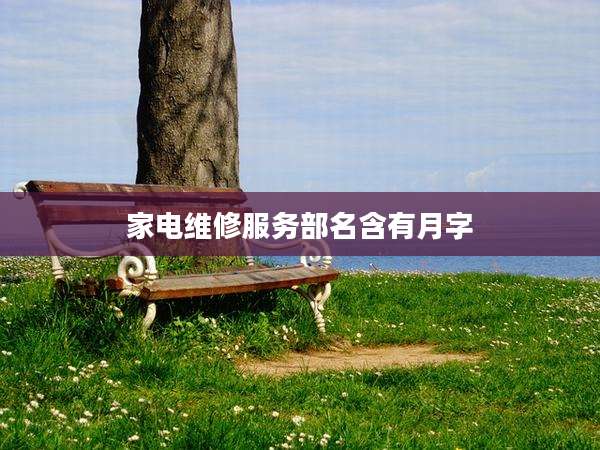 家电维修服务部名含有月字