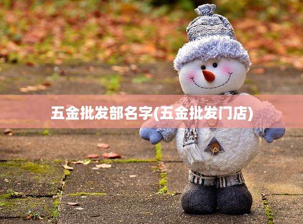 五金批发部名字(五金批发门店)