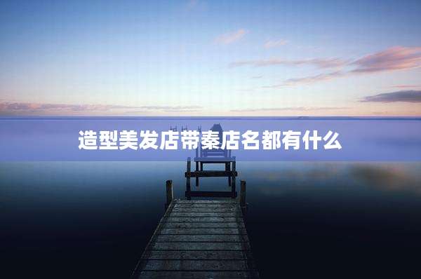 造型美发店带秦店名都有什么