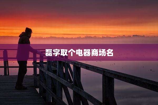 磊字取个电器商场名