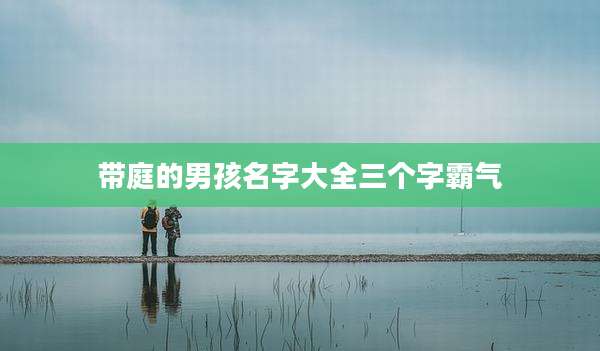 带庭的男孩名字大全三个字霸气