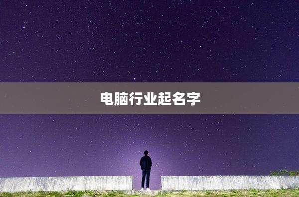 电脑行业起名字