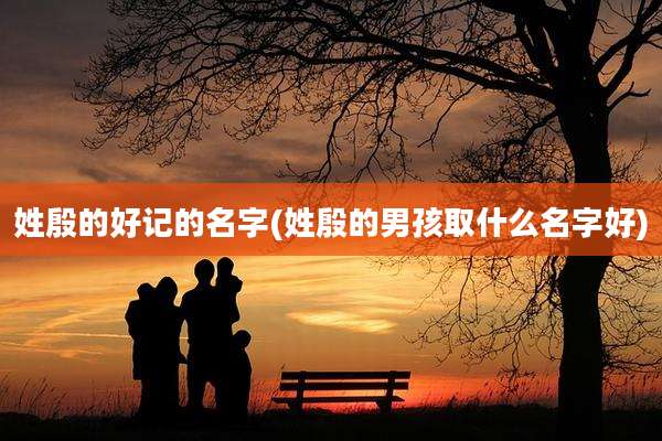姓殷的好记的名字(姓殷的男孩取什么名字好)