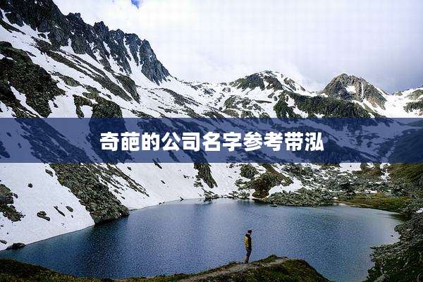 奇葩的公司名字参考带泓