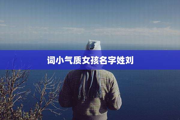 词小气质女孩名字姓刘