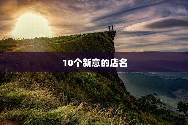 10个新意的店名