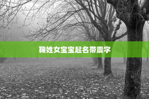 鞠姓女宝宝起名带震字