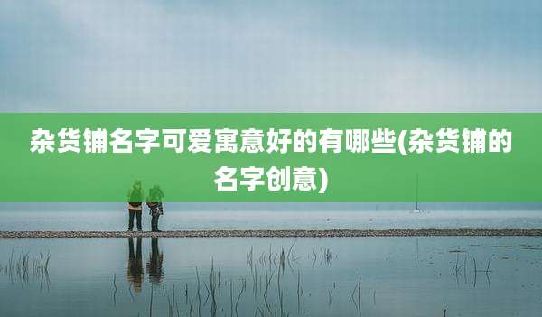 杂货铺名字可爱寓意好的有哪些(杂货铺的名字创意)