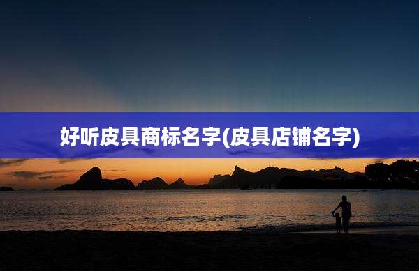 好听皮具商标名字(皮具店铺名字)