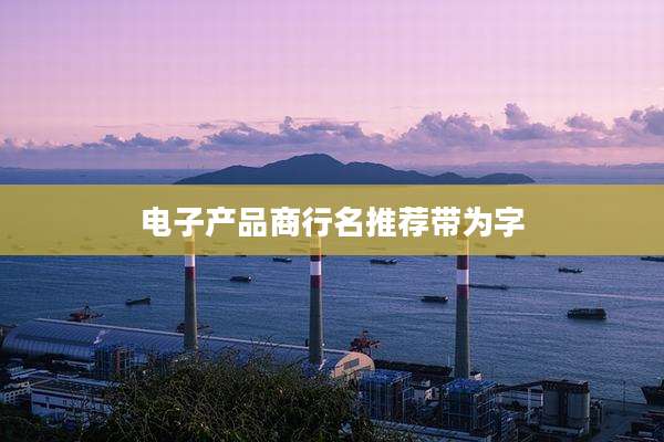 电子产品商行名推荐带为字