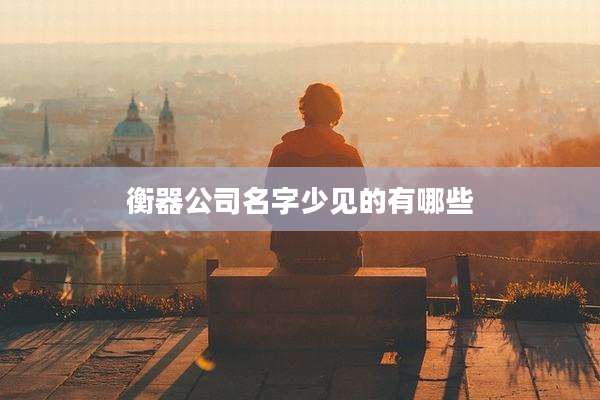 衡器公司名字少见的有哪些
