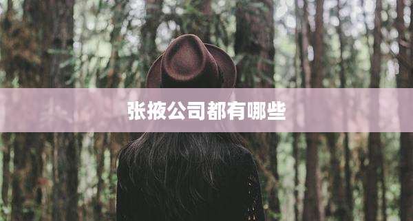 张掖公司都有哪些