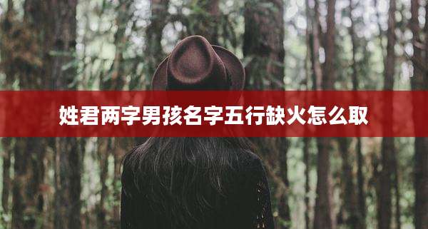 姓君两字男孩名字五行缺火怎么取