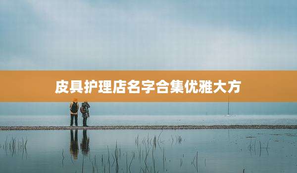 皮具护理店名字合集优雅大方