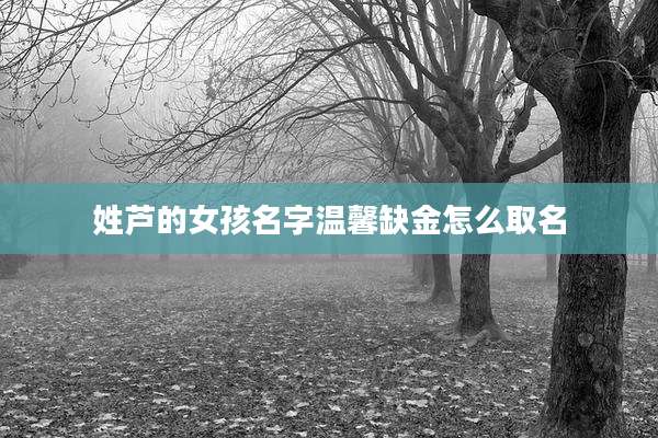 姓芦的女孩名字温馨缺金怎么取名