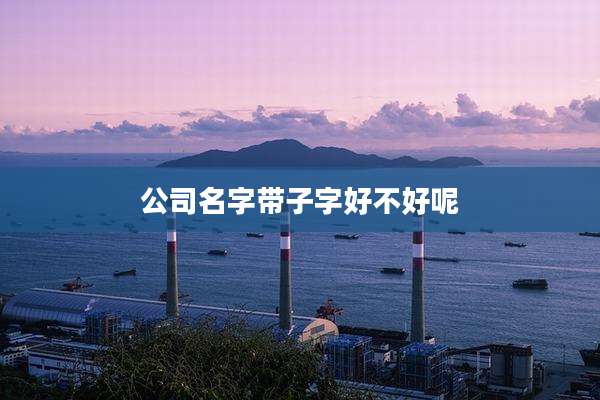 公司名字带子字好不好呢