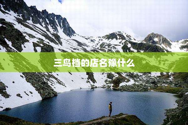三鸟档的店名豫什么