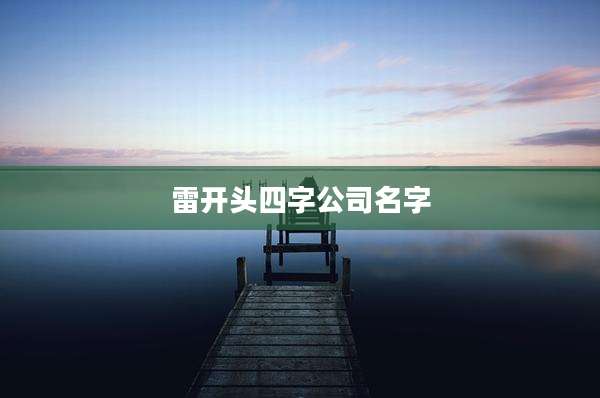 雷开头四字公司名字